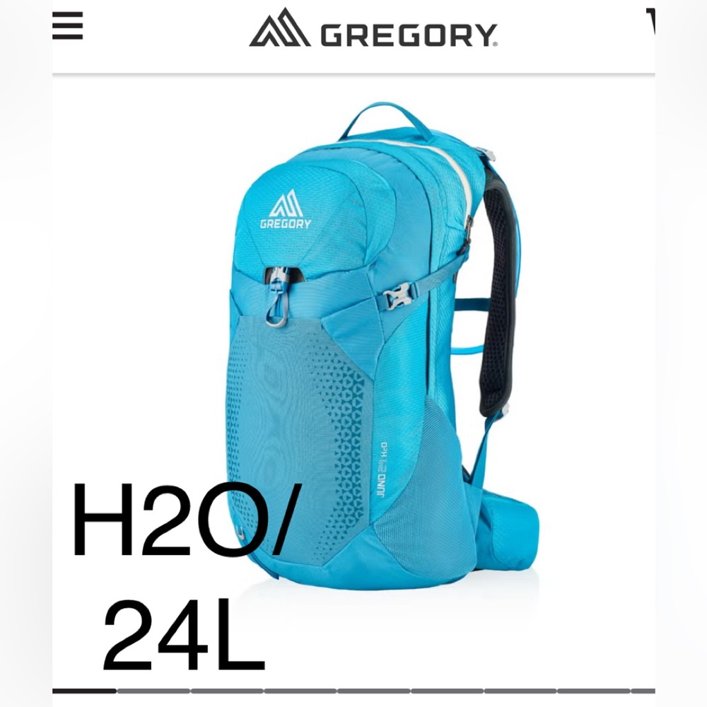 Gregory Juno -H2O-24L Blue Crossbody Backpack. New with tags